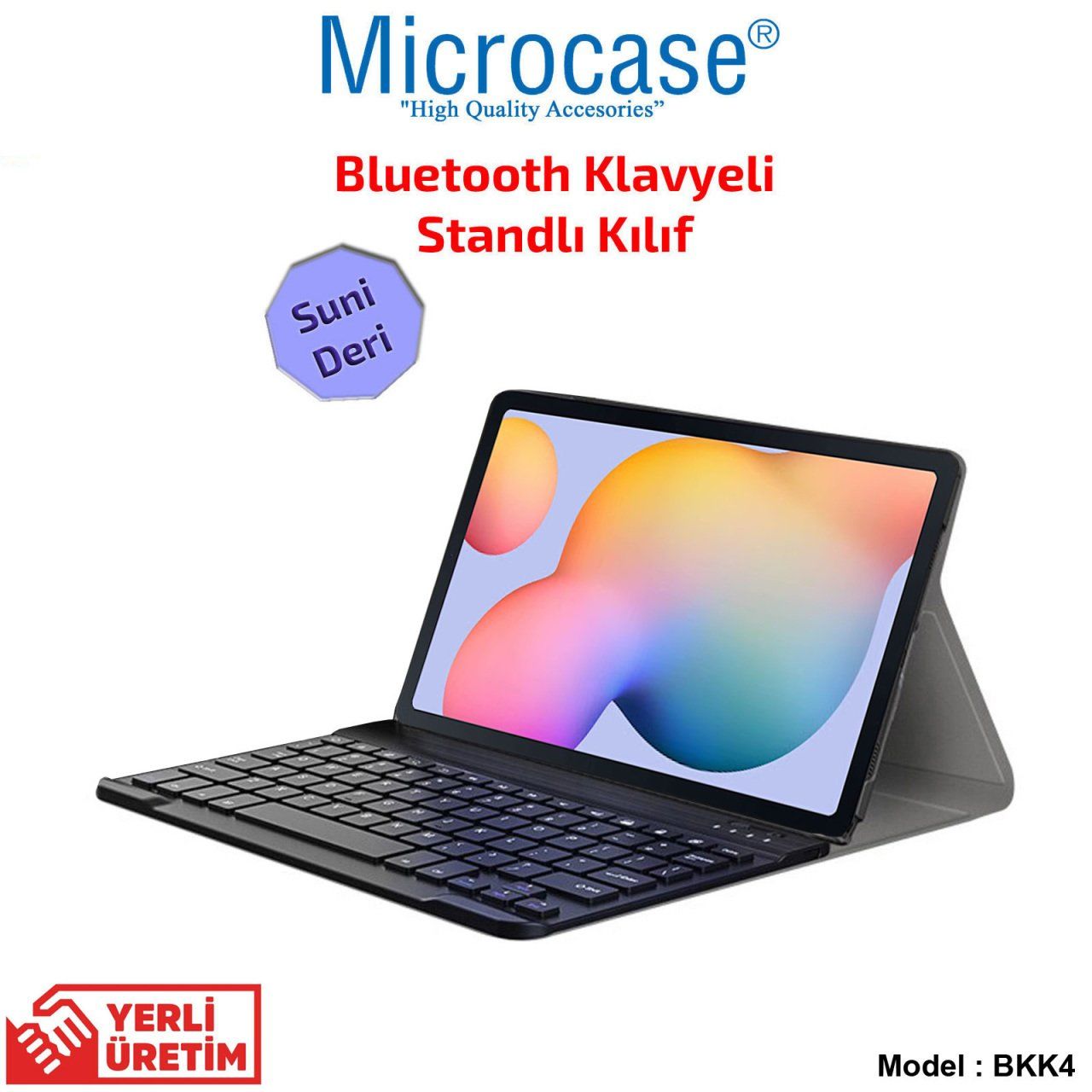 Microcase Samsung Galaxy Tab S6 Lite (2024) SM-P620 10.4 ınch Bluetooth Klavyeli Standlı Kılıf - BKK4