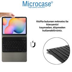 Microcase Samsung Galaxy Tab S6 Lite (2024) SM-P620 10.4 ınch Bluetooth Klavyeli Standlı Kılıf - BKK4