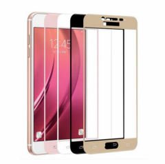 Samsung Galaxy J7 Prime Renkli Çerçeveli Tempered Cam Koruma