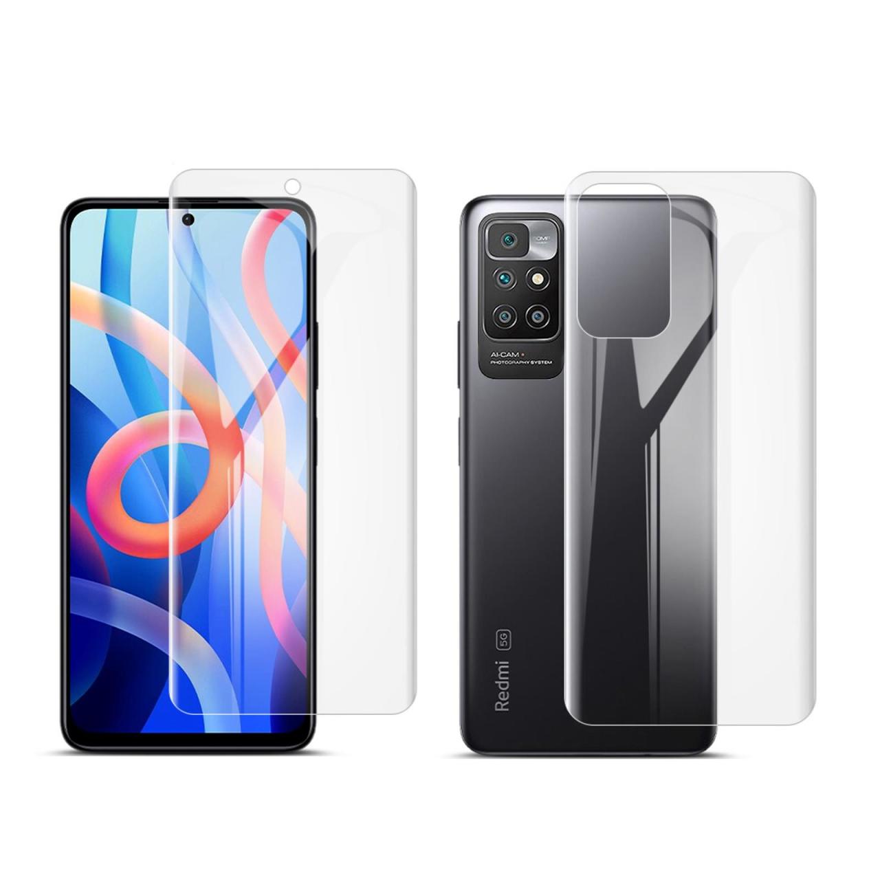 Microcase Xiaomi Redmi 10 Full Ön Arka Kaplama TPU Koruma Filmi