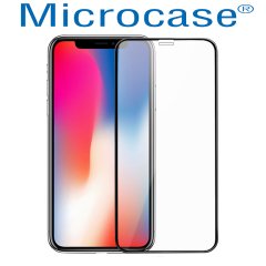 İPhone X 3D Curved Full Ekran Tempered Glass Cam Koruma Siyah
