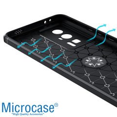 Microcase Xiaomi Redmi K60e Focus Serisi Yüzük Standlı Silikon Kılıf - Siyah AL3363