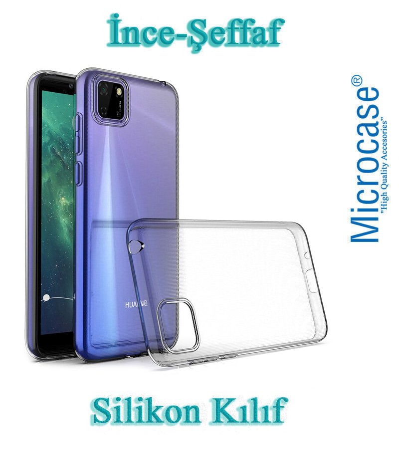 Microcase Huawei Y5p - Honor 9S 0.2 mm İnce Soft Silikon Kılıf - Şeffaf