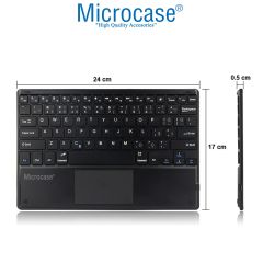 Microcase Samsung Galaxy Tab S6 Lite 2024 SM-P620 Bluetooth Touchpad Klavye + Bluetooth Mouse + Standlı Kılıf - BKK7