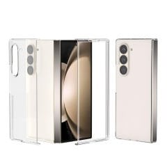Microcase Samsung Galaxy Z Fold 6  Için Sert Kristal Kapaklı Kılıf Şeffaf- AL3157