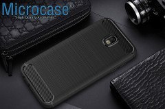 Microcase Samsung Galaxy J5 Pro Brushed Carbon Fiber Slikon Kılıf
