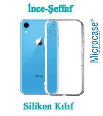 iPhone XR İnce Silikon Kılıf + CAM + Kamera Lens Koruyucu