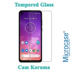 Microcase Motorola Moto One Vision Tempered Glass Cam Koruma