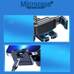 Microcase Araç İçi Izgaralıktan Kelepçeli Otomatik Kavramalı Telefon Tutucu - AL3740