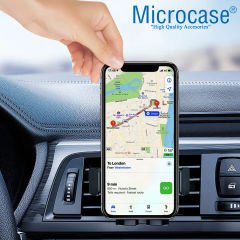 Microcase Araç İçi Izgaralıktan Kelepçeli Otomatik Kavramalı Telefon Tutucu - AL3740