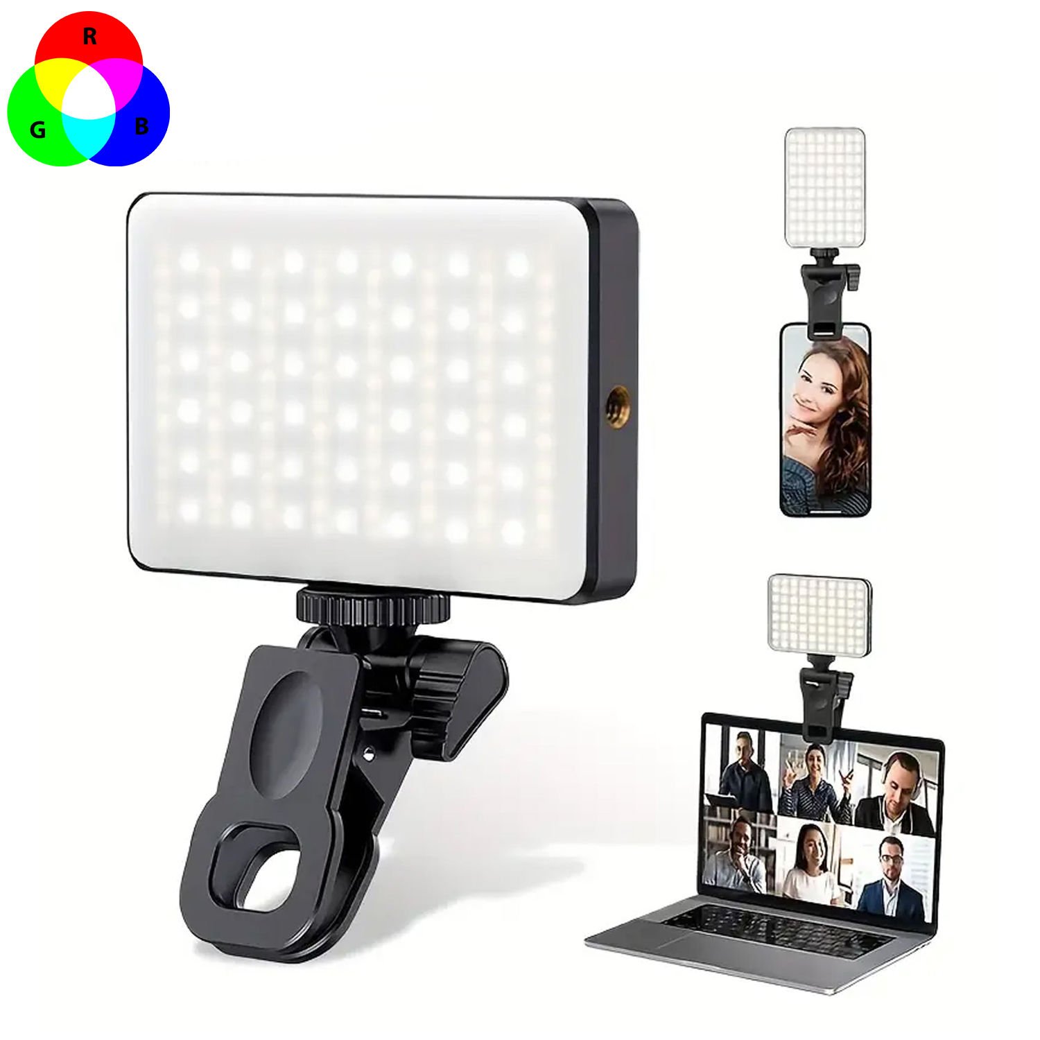 Microcase Şarjlı Çok Fonksiyonlu Ayarlanabilir RGB Ürün Çekim Işığı Softbox Fotoğraf Stüdyo Aydınlatması Cep Ledi AL4965