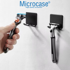 Microcase Alüminyum Yapışkanlı Paslanmaz Traş Bıçağı Tutucu Askısı 2 Adet - AL5017