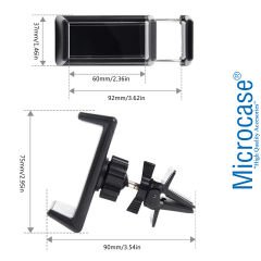 Microcase Araç İçi Izgaralıktan Universal Telefon Tutucu - AL3223