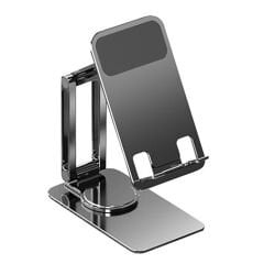 Microcase 360 Derece Dönerli Uzayabilir Masaüstü Telefon Tablet Tutucu Metal Stand - K50 AL3758 Koyu Gri