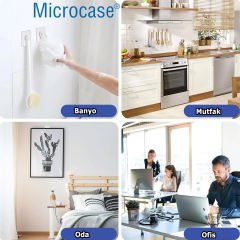 Microcase Güçlü Plastik  Yapışkanlı  Hanger   Banyo Mutfak Eşya  Vb. Ürün  Askılığı AL4465- 1 Adet