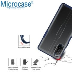 Microcase Xiaomi Poco F3 GT Luna Serisi Köşe Korumalı Sert Rubber Kılıf - Mavi