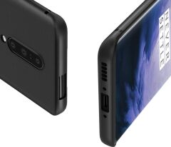 Microcase OnePlus 7 Pro Elektrocase Serisi Silikon Kılıf - Siyah