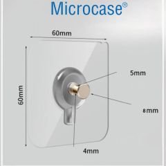 Microcase Güçlü Plastik  Yapışkanlı  Hanger   Banyo Mutfak Eşya  Vb. Ürün  Askılığı AL4465- 2 Adet