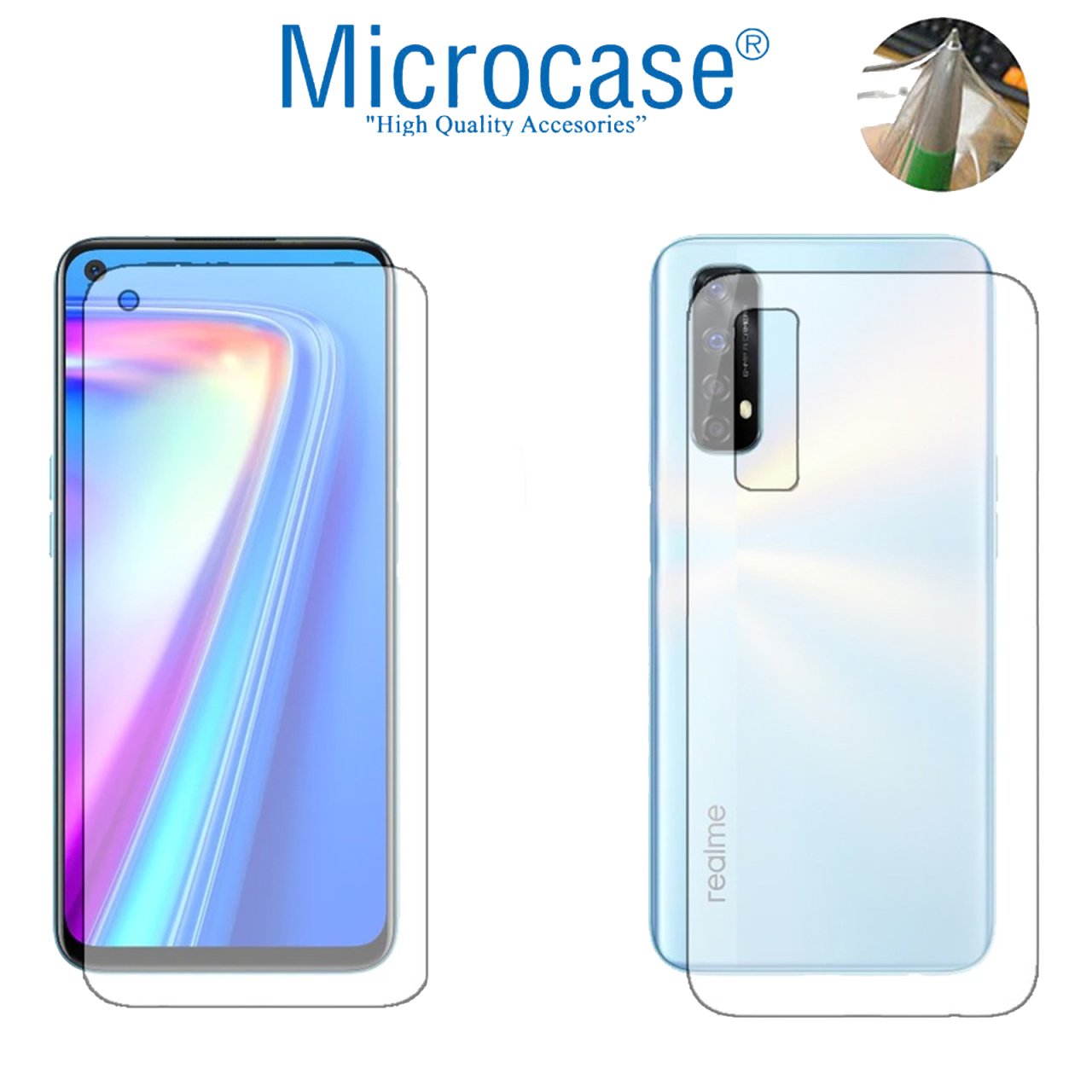 Realme 7 Full Ön Arka Kaplama TPU Soft Film
