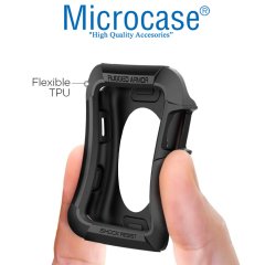 Microcase Apple Watch Seri 4 - 5 40 mm Armor TPU Silikon Kılıf - Siyah