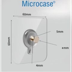 Microcase Güçlü Plastik  Yapışkanlı  Hanger   Banyo Mutfak Eşya  Vb. Ürün  Askılığı AL4465- 3 Adet