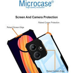Microcase Tecno Spark 10 Pro 4G ile uyumlu Airbag Serisi Darbeye Dayanıklı Köşe Korumalı Tpu Kılıf - AL3370
