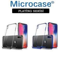 Microcase iPhone XS Max Plating Silikon Kılıf + CAM (SEÇ)