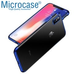 Microcase iPhone XS Max Plating Silikon Kılıf + CAM (SEÇ)