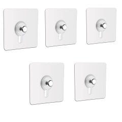 Microcase Güçlü Plastik  Yapışkanlı  Hanger   Banyo Mutfak Eşya  Vb. Ürün  Askılığı AL4465- 5 Adet