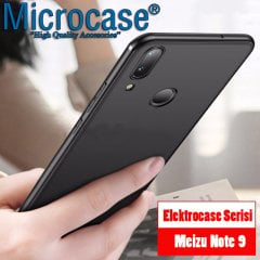 Meizu Note 9 Elektrocase Silikon Kılıf + Tam Kaplayan Cam