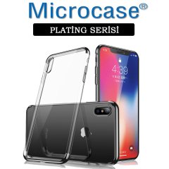 Microcase iPhone XS Plating Silikon Kılıf + CAM (SEÇ)