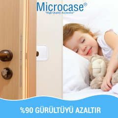 Microcase Darbe Önleyici Yapışkanlı Silikon Kapı Kolu Stoperi Tamponu Yuvarlak Tasarım - AL5006 1 Adet