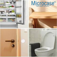 Microcase Darbe Önleyici Yapışkanlı Silikon Kapı Kolu Stoperi Tamponu Yuvarlak Tasarım - AL5006 1 Adet