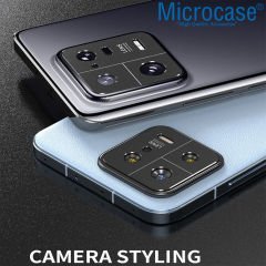 Microcase Xiaomi 13 (Global) Kamera Lens Koruma Halkası - Kapalı Tasarım Siyah AL3401