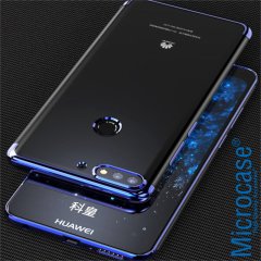 Huawei Y7 2018 Plating Silikon Kılıf + CAM (SEÇ)
