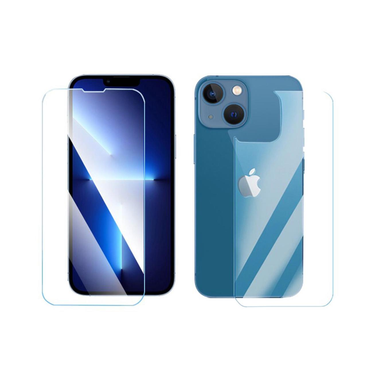 Microcase iPhone 13 Mini Ön Arka Set Tempered Glass Cam Koruma
