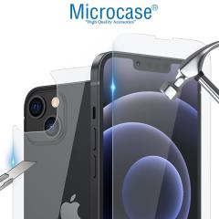 Microcase iPhone 13 Mini Ön Arka Set Tempered Glass Cam Koruma