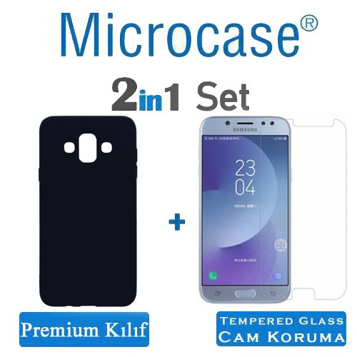 Microcase Samsung Galaxy J7 Duo Premium Kılıf + Ekran Koruma