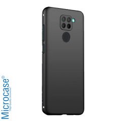 Microcase Xiaomi Redmi Note 9T Elektrocase Serisi Kamera Korumalı Silikon Kılıf - Siyah