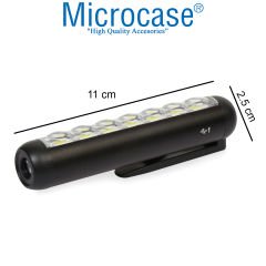 Microcase Şarjlı Mıknatıslı Cep ve El Feneri Avcılık Kamp - AL3593