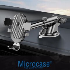 Microcase 360 Derece Döner Araç İçi Vantuzlu Telefon Tutucu Gövde Üstü ve Cam - AL3734