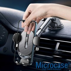 Microcase 360 Derece Döner Araç İçi Vantuzlu Telefon Tutucu Gövde Üstü ve Cam - AL3734