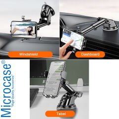 Microcase 360 Derece Döner Araç İçi Vantuzlu Telefon Tutucu Gövde Üstü ve Cam - AL3734