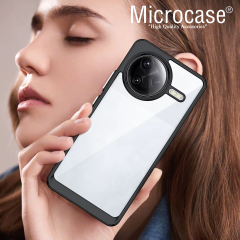 Microcase Xiaomi Redmi Poco F7 Pro/K80 Luna Serisi Köşe Korumalı Sert Rubber Kılıf - AL3422 Siyah
