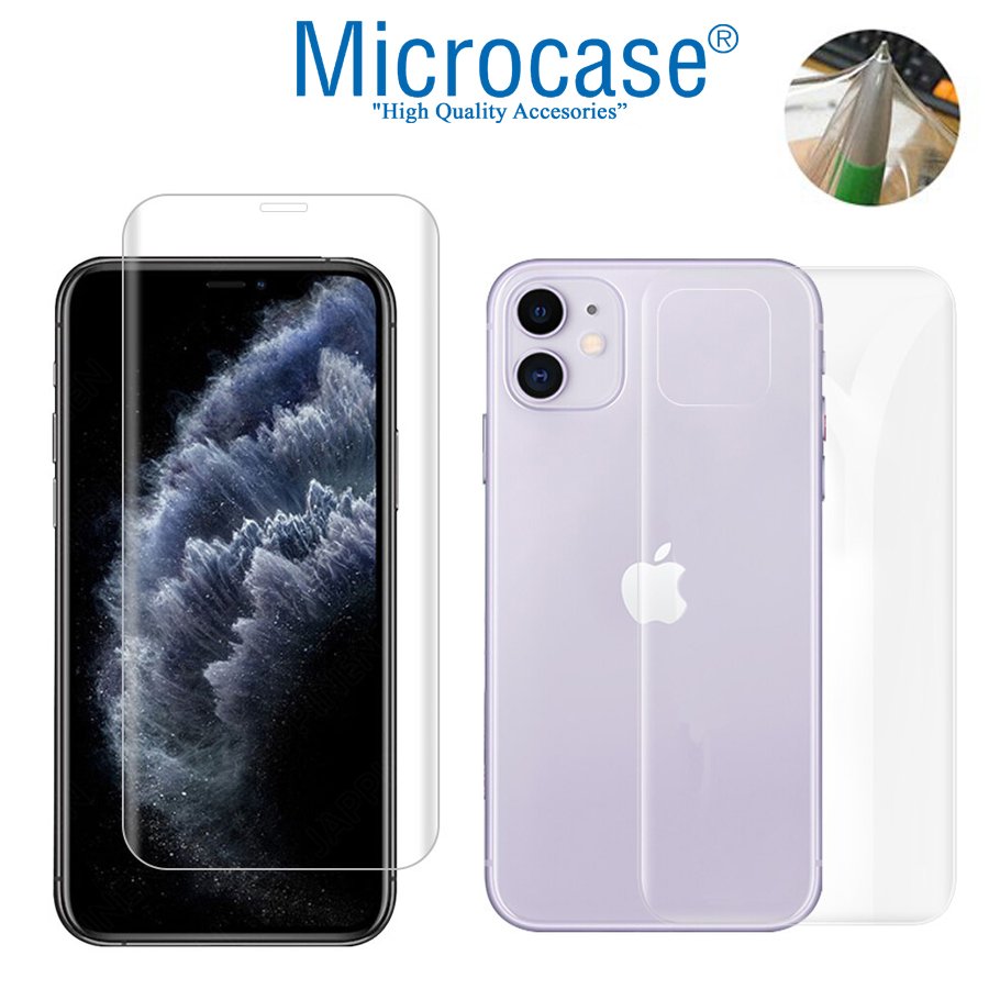 Microcase iPhone 11 Full Ön Arka Kaplama Koruma Filmi