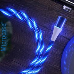 Microcase iPhone Lightning Işıklı Manyetik Şarj Kablosu 1m - AL2618