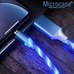 Microcase iPhone Lightning Işıklı Manyetik Şarj Kablosu 1m - AL2618