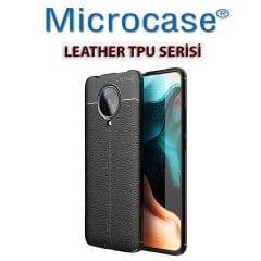 Microcase Xiaomi Poco F2 Pro - Redmi K30 Pro Leather Tpu Silikon Kılıf - Siyah