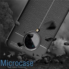 Microcase Xiaomi Poco F2 Pro - Redmi K30 Pro Leather Tpu Silikon Kılıf - Siyah