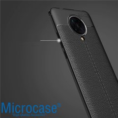 Microcase Xiaomi Poco F2 Pro - Redmi K30 Pro Leather Tpu Silikon Kılıf - Siyah